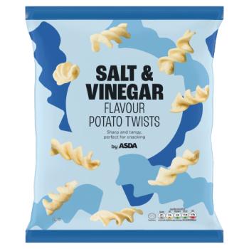 Asda Salt & Vinegar Flavour Potato Twists 120g
