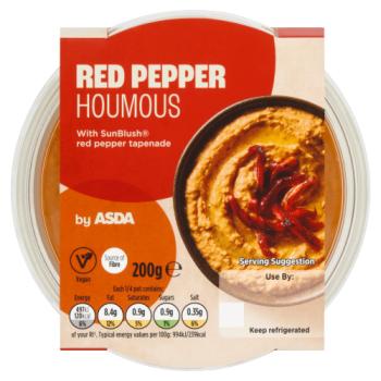 ASDA Red Pepper Houmous 200g