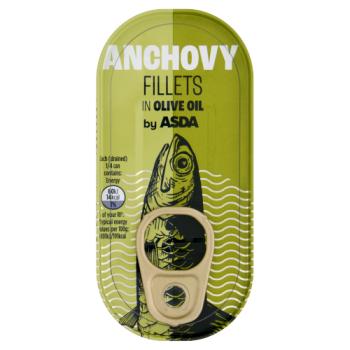 ASDA Anchovy Fillets in Olive Oil 50g