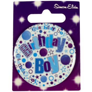 Simon Elvin Birthday Boy Badge 