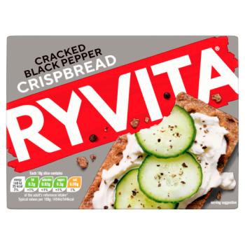 Ryvita Cracked Black Pepper Crispbread 200g