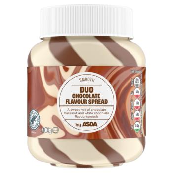 Asda Smooth Duo Chocolate Flavour Spread 400g