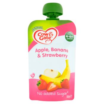 Cow&gate Pouch Straw/apple/banana