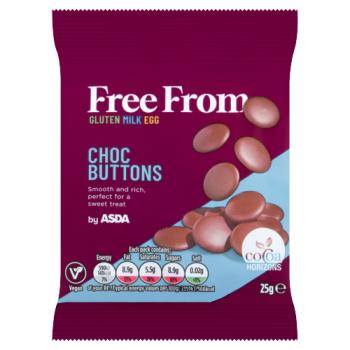 Free From by ASDA Choc Buttons 25g