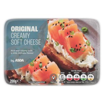 Asda Original Creamy Soft Cheese 200g