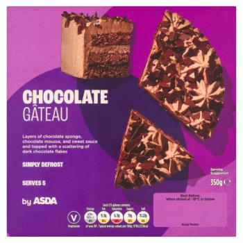 ASDA Chocolate Gâteau 350g