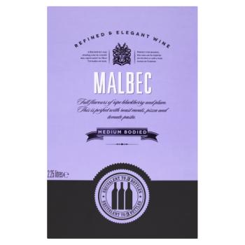 Refined & Elegant Wine Malbec 2.25 litres