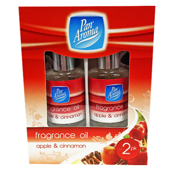 Pan Aroma Fragrance Oils Apple & Cinnamon 2pk 
