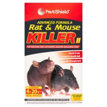 PestShield Rat & Mouse Killer 4 x 20g