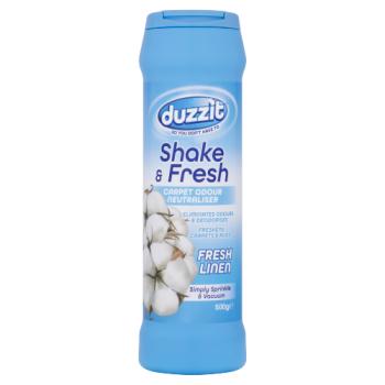 Duzzit Shake & Fresh Carpet Odour Neutraliser Fresh Linen 500g