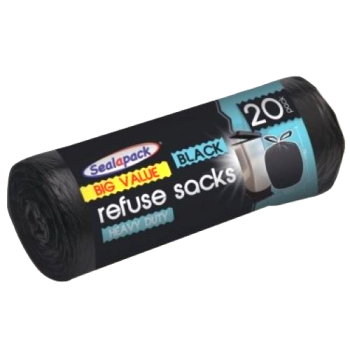 Sealapack Black Refuse Sacks 20pk 