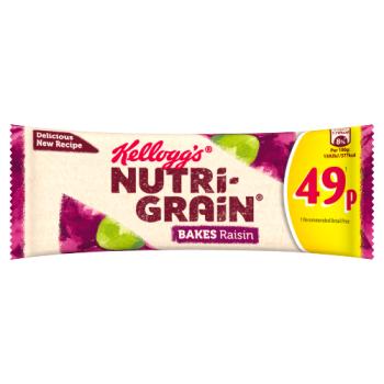 Kellogg's Nutri-grain Bakes Raisin 24 X 45g