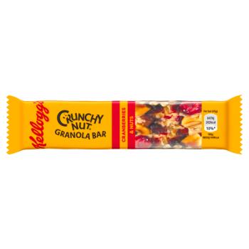 Kellogg's Crunchy Nut Cranberries & Nuts Granola Cereal Bar 45g