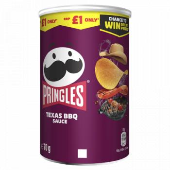 Pringles Texas Bbq Sauce Crisps 70g