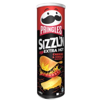 Pringles Sizzl'n Cheese & Chilli Flavour Crisps 180g
