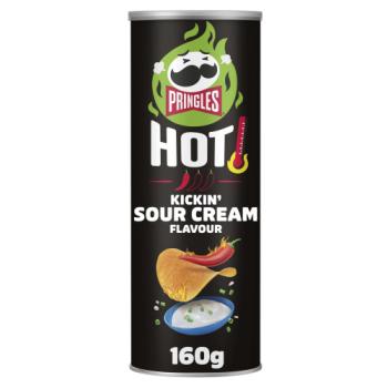 Pringles Hot Kickin’ Sour Cream flavour 160g