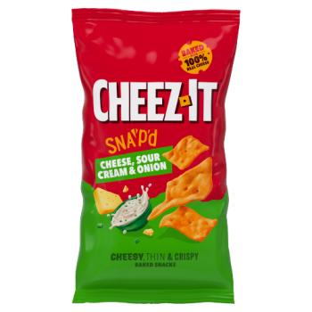 Cheez-It Snap'd Cheese, Sour Cream & Onion Baked Snacks (6 x 30g) 150g
