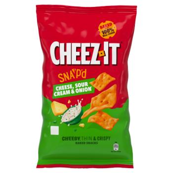 Cheez-It Snap'd Cheese, Sour Cream & Onion Baked Snacks 4 x 30g (120g)