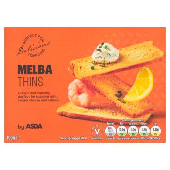 Asda Melba Thins 100g