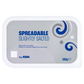 ASDA Spreadable Slightly Salted 500g