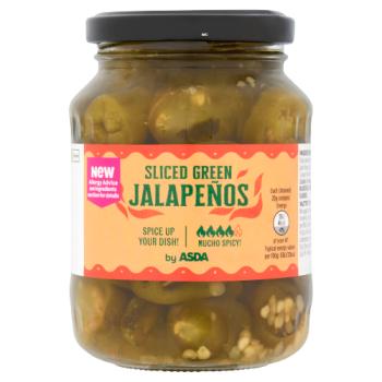 ASDA Sliced Green Jalapeños 340g