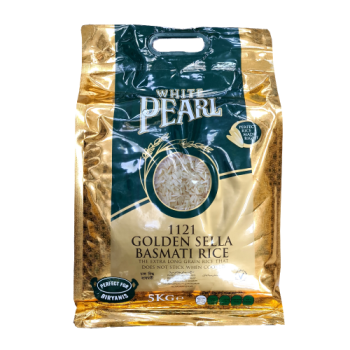 White Pearl 1121 Golden Sella Basmati Rice 5kg 