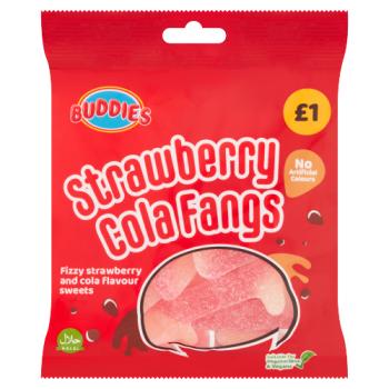 BUDDIES Strawberry Cola Fangs 160g
