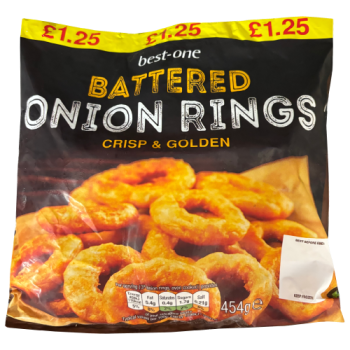 Best-One Battered Onion Rings 454g PM £1.25 