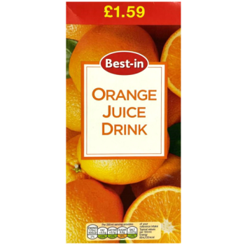 Best-In Orange Juice Drink 1L PM £1.59 