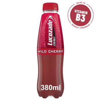 Lucozade Energy Drink Wild Cherry 380ml