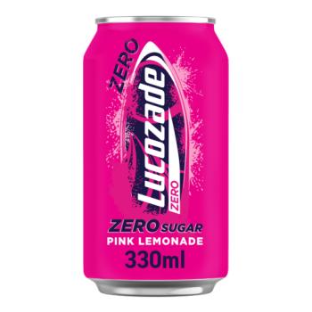 Lucozade Zero Pink Lemonade 330ml