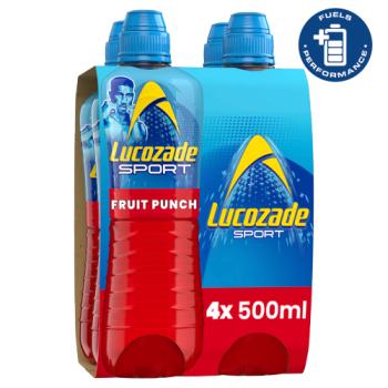 Lucozade Sport Drink Fruit Punch 4 x 500ml 