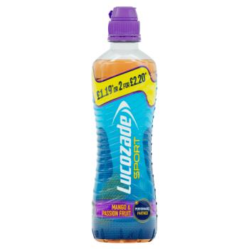 Lucozade Sport Mango & Passion Fruit PMP 500ml £1.19 or 2 for £2.20 