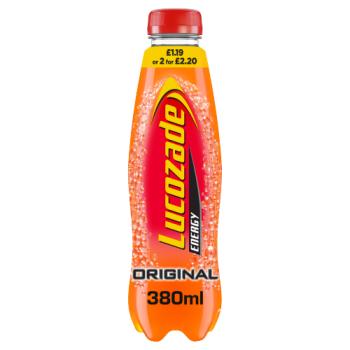 Lucozade Energy Original 380ml Pmp £1.19 Or 2 For £2.20