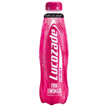 Lucozade Energy Pink Lemonade 380ml Pmp £1.19 Or 2 For £2.20
