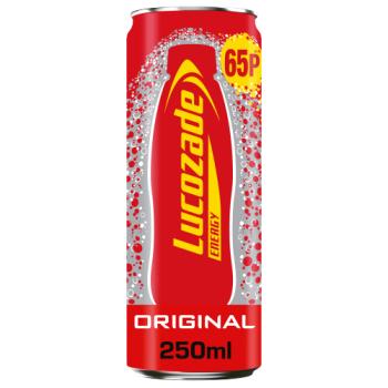 Lucozade Energy Original 250ml Can 69p