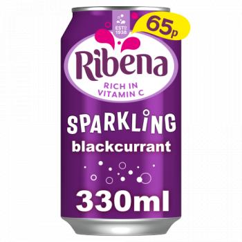 Ribena Sparkling Blackcurrant 330ml 65p PMP