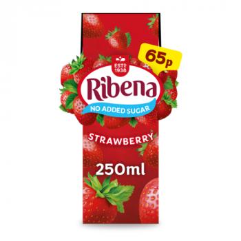 Ribena Strawberry Juice Drink 250ml PMP 65p