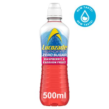 Lucozade Sport Drink Zero Sugar Raspberry & Passion Fruit 500ml