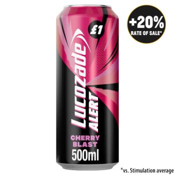Lucozade Alert Cherry Blast Energy Drink 500ml £1 PMP 