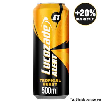 Lucozade Alert Tropical Burst Energy Drink 500ml £1 PMP