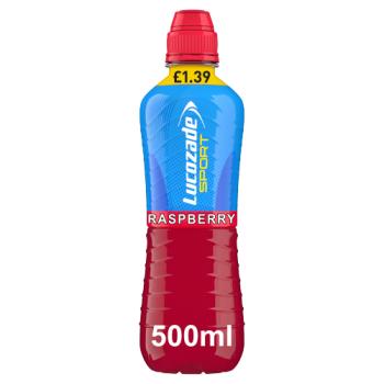 Lucozade Sport Drink Raspberry 500ml PMP £1.39