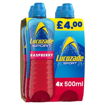 Lucozade Sport Drink Raspberry 4x500ml PMP £4
