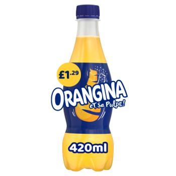 Orangina Sparkling Fruit Drink Orange 420ml £1.29 PMP