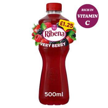Ribena Very Berry Juice Drink 500ml PMP £1.25