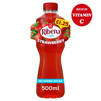 Ribena Strawberry Juice Drink No Added Sugar 500ml PMP £1.25