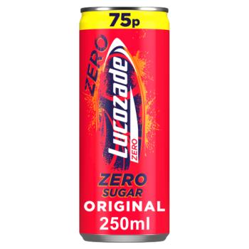 Lucozade Zero Original 250ml PMP 75p