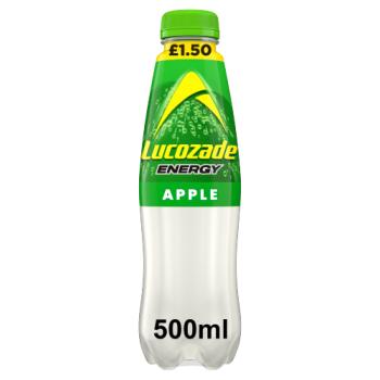 Lucozade Energy Drink Apple 500ml PMP £1.50