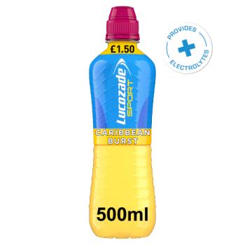 Lucozade Sport Drink Caribbean Burst 500ml PMP £1.50