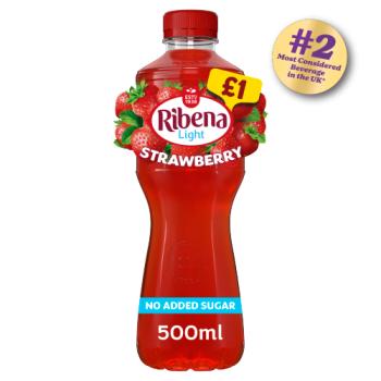 Ribena Strawberry Juice Drink No Added Sugar 500ml PMP £1